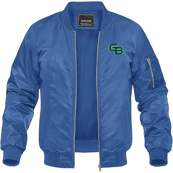 Men's  Wisconsin Green Bay Phoenix Lightweight Bomber Jacket Windbreaker Softshell Varsity Jacket Coat