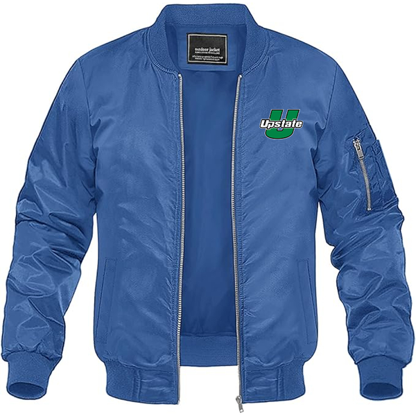Men's  USC Upstate Spartans Lightweight Bomber Jacket Windbreaker Softshell Varsity Jacket Coat