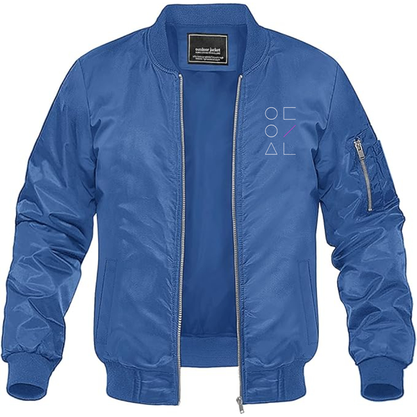 Men's LOONA  Logo Lightweight Bomber Jacket Windbreaker Softshell Varsity Jacket Coat