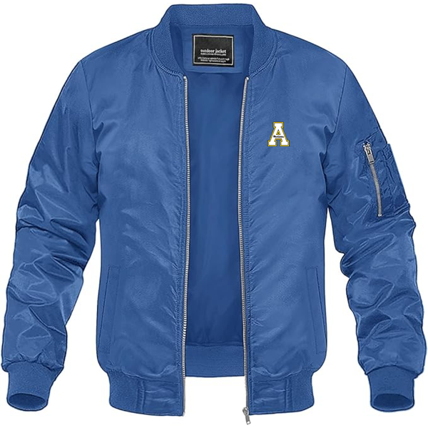 Men's Appalachian State Mountaineers Lightweight Bomber Jacket Windbreaker Softshell Varsity Jacket Coat