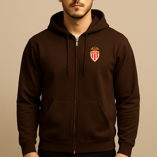 Men's AS Monaco FC Zipper Hoodie
