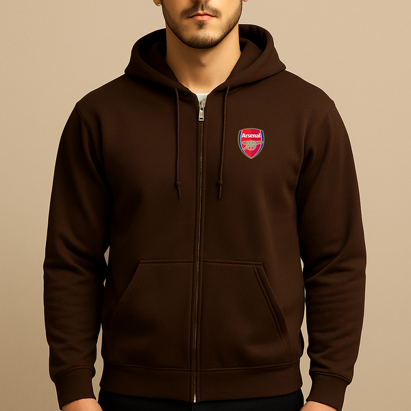 Men's Arsenal Soccer Zipper Hoodie