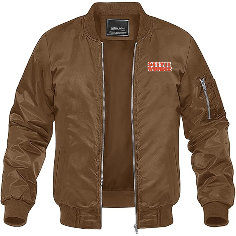 Men's Stevie-Wonder Lightweight Bomber Jacket