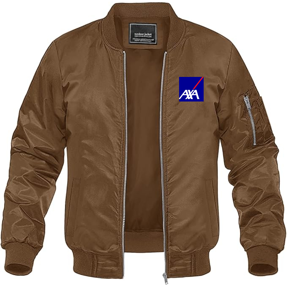 Men's Axa Logo Lightweight Bomber Jacket