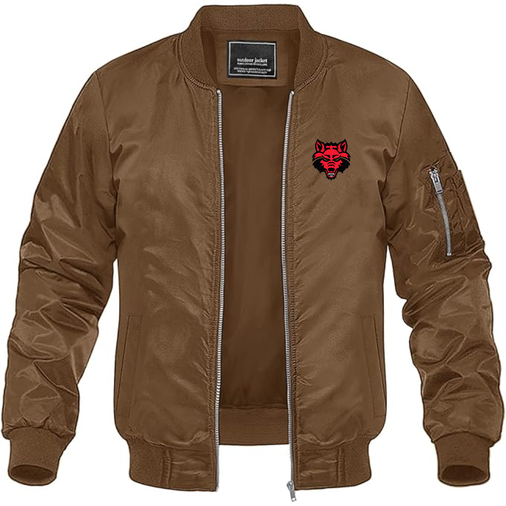 Men's Arkansas State Red Wolves Lightweight Bomber Jacket