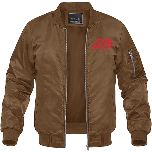 Men's ADP  Lightweight Bomber Jacket Windbreaker Softshell Varsity Jacket Coat