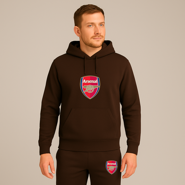 Men's Arsenal Soccer Logo Hoodie Joggers Set