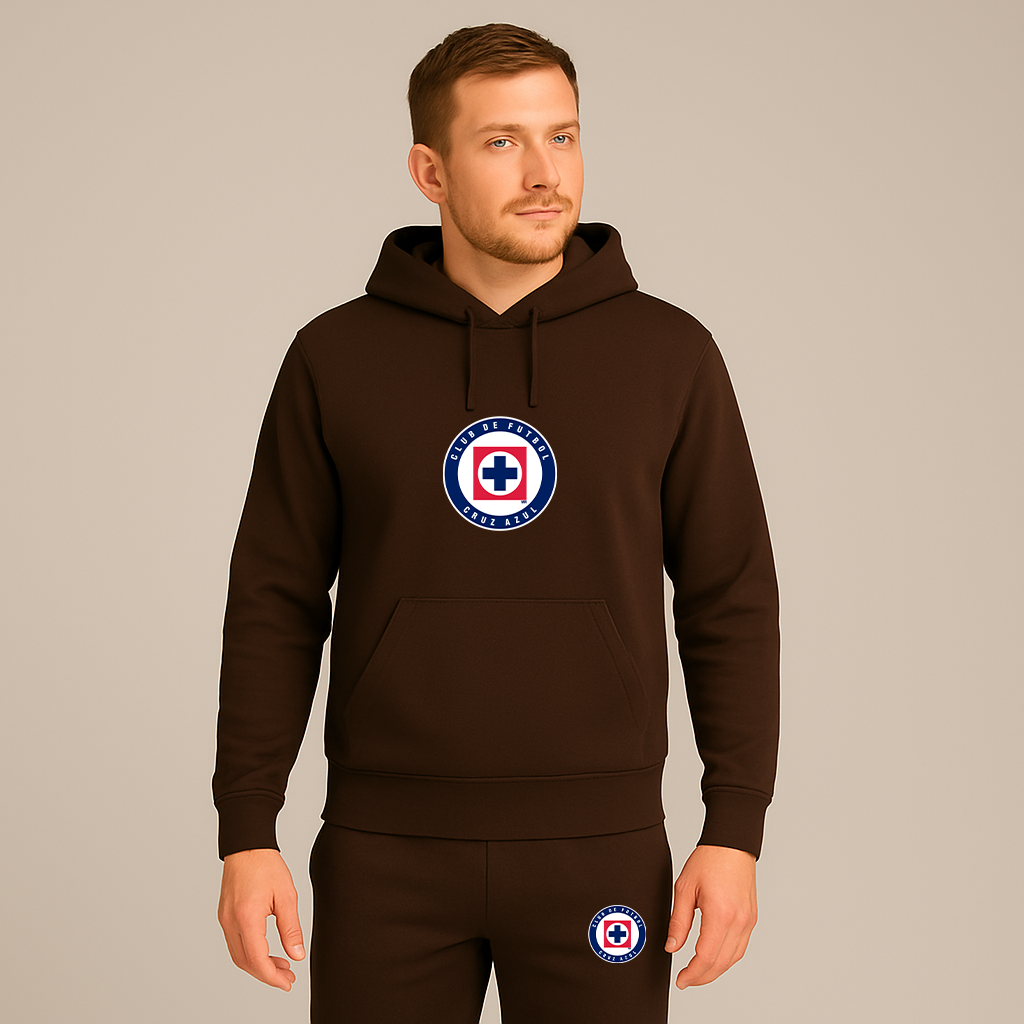 Men's Cruz Azul Football Club Hoodie Joggers Set