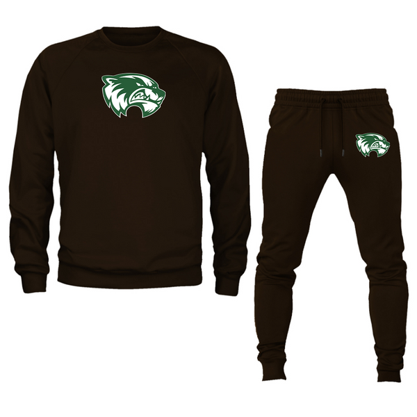 Men's Utah Valley Wolverines Crewneck Sweatshirt Joggers Suit