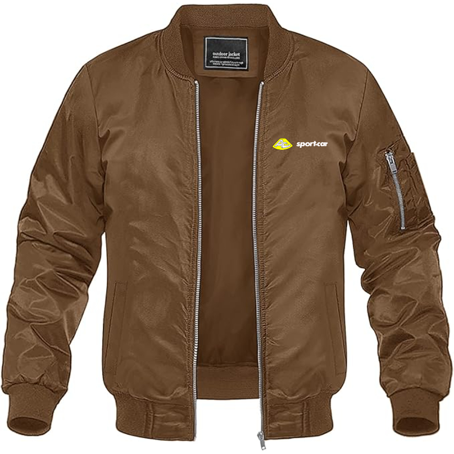 Men's AC Sport Car Logo Lightweight Bomber Jacket