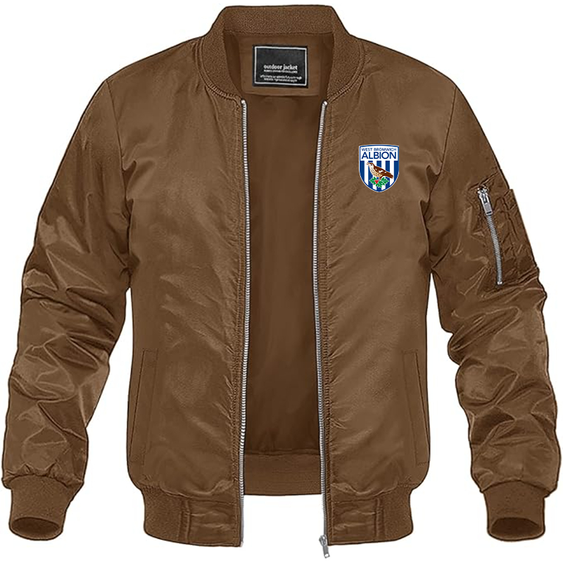 Men's West Bromwich Albion Soccer Lightweight Bomber Jacket