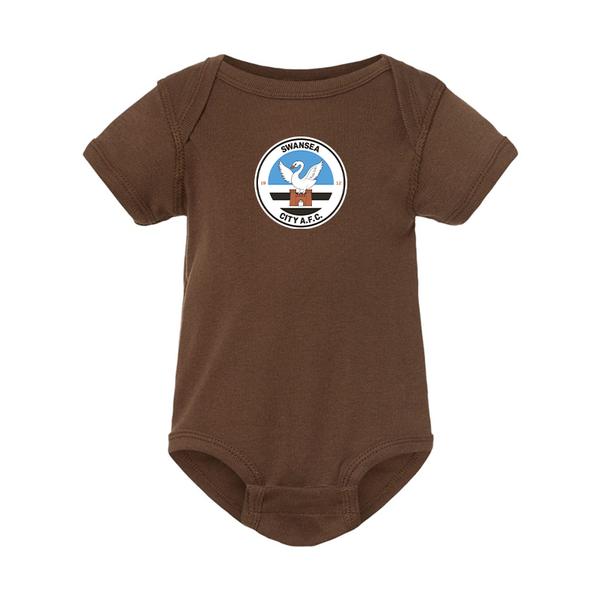 Swansea City Soccer  Rabbit Skins Infant Baby Rib Bodysuit
