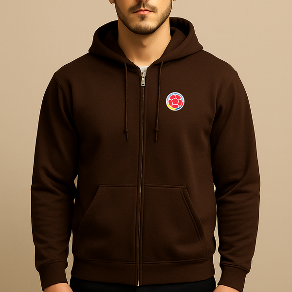 Men's Colombia National Soccer Team Zipper Hoodie