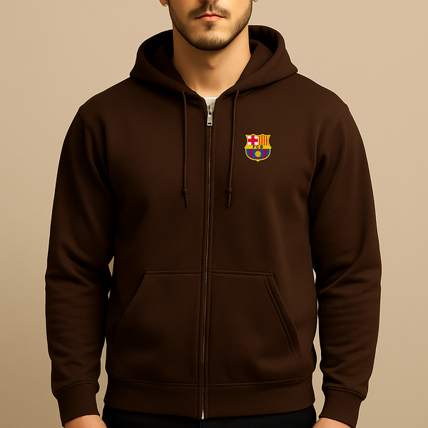 Men's F.C. Barcelona Soccer Zipper Hoodie