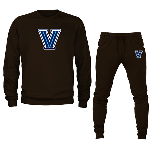 Men's Villanova Wildcats Crewneck Sweatshirt Joggers Suit