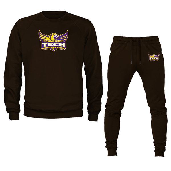 Men's Tennessee Tech Golden Eagles Crewneck Sweatshirt Joggers Suit