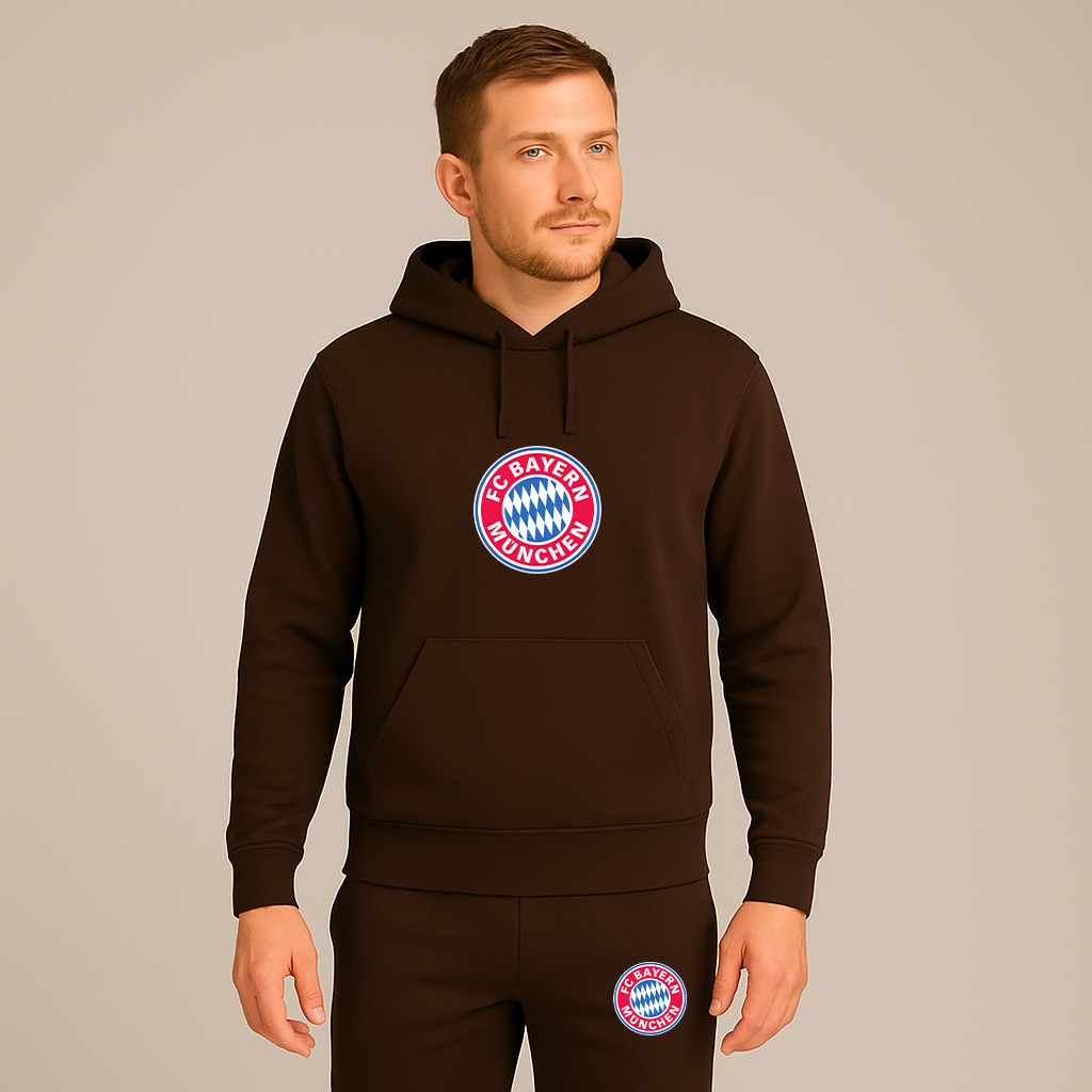 Men's F.C. Bayern Munchen Soccer Logo Hoodie Joggers Set