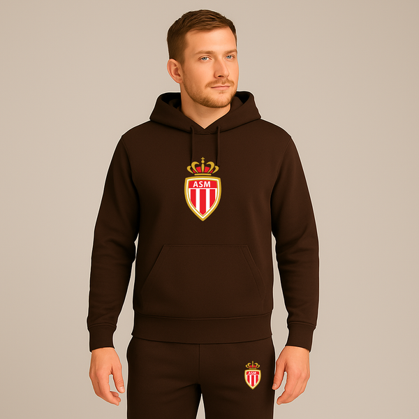 Men's AS Monaco FC Hoodie Joggers Set
