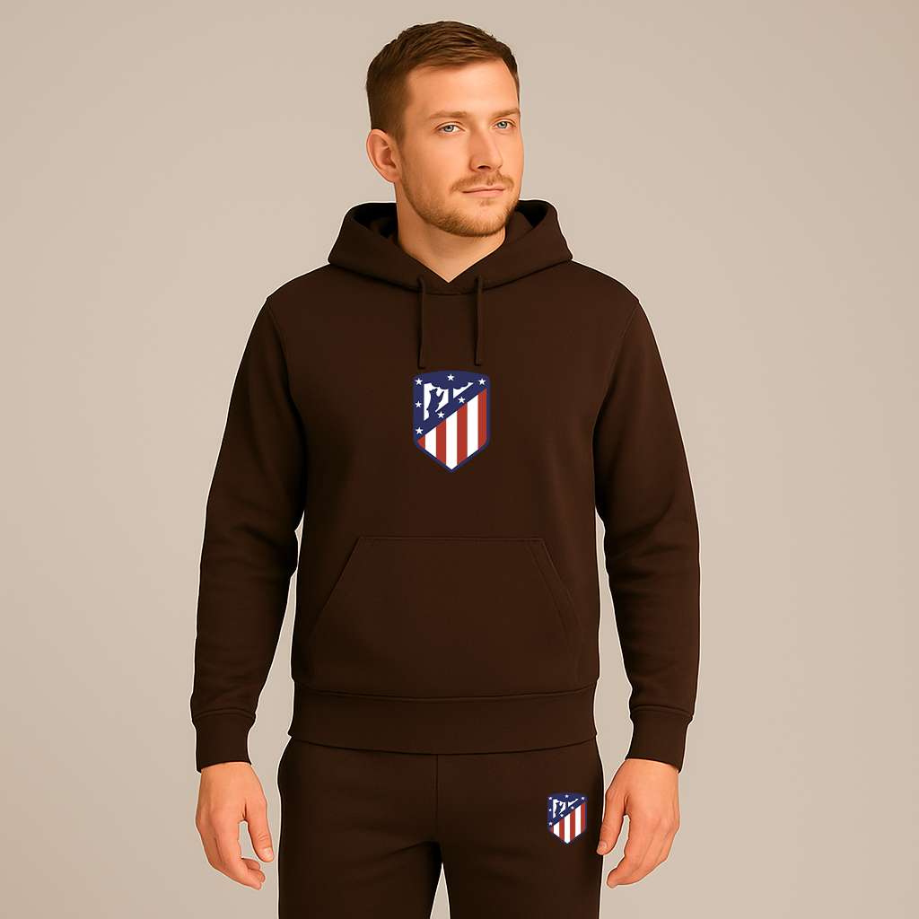 Men's Atletico Madrid FC Logo Hoodie Joggers Set