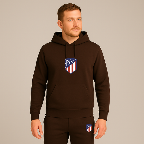 Men's Atletico Madrid FC Logo Hoodie Joggers Set