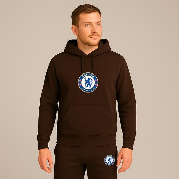 Men's Chelsea Soccer Logo Hoodie Joggers Set