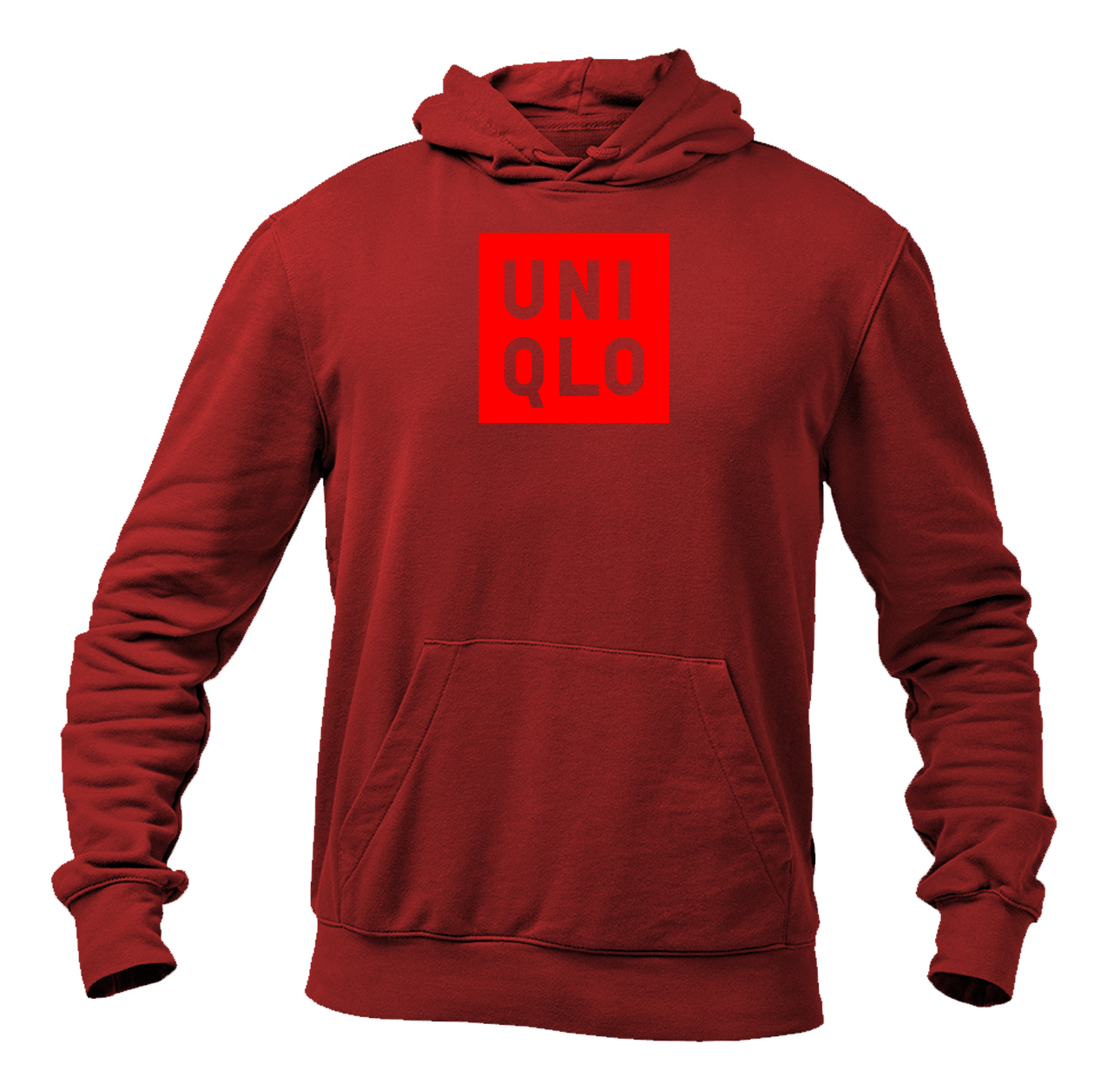 Men's Uniqlo Logo  Pullover Hoodie