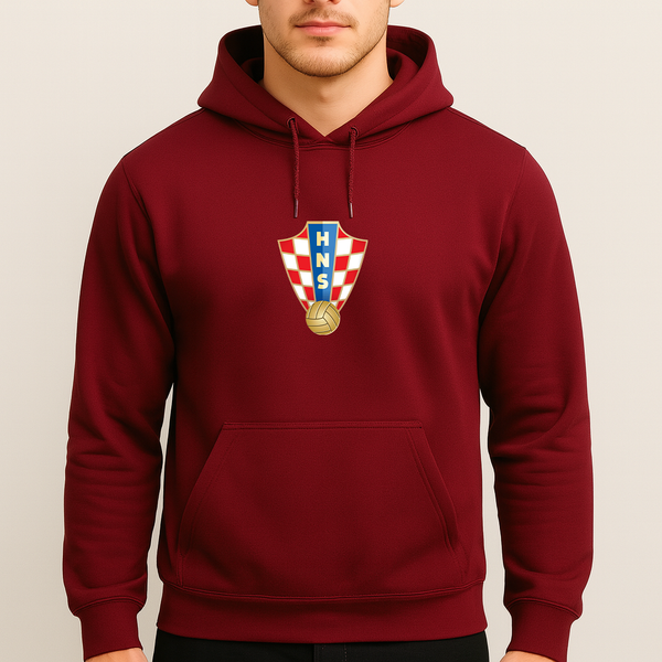 Men's Croatia National Soccer Team Pullover Hoodie