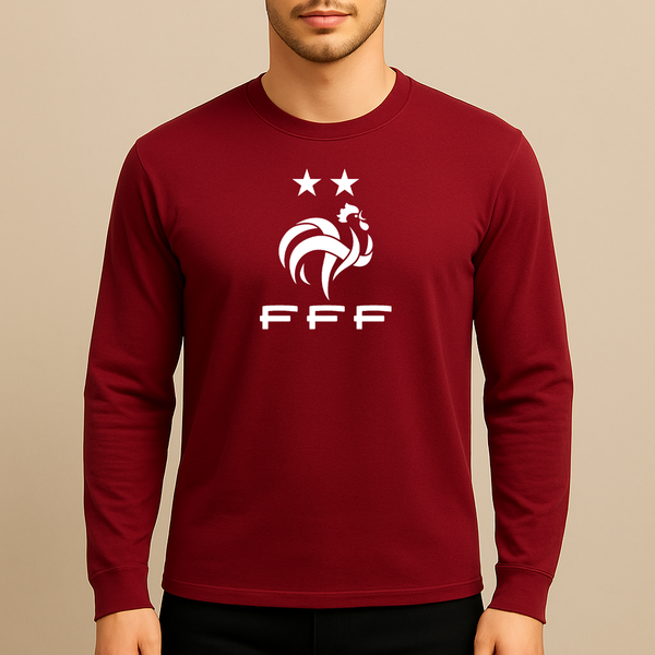 Men's France Soccer Long Sleeve T-Shirt