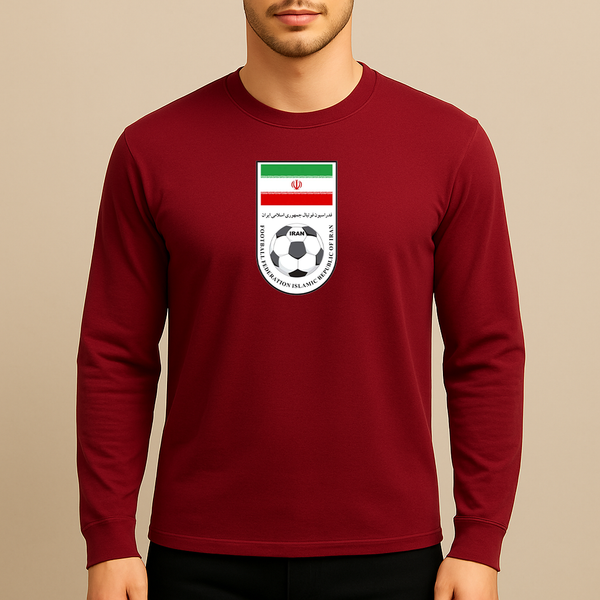 Men's Iran National Soccer Team Long Sleeve T-Shirt