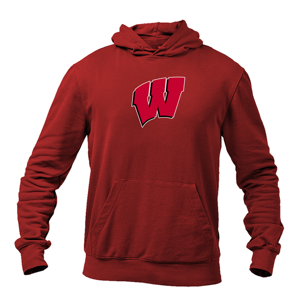 Men's  Wisconsin Badgers Gildan  Heavy Blend Hooded Sweatshirt