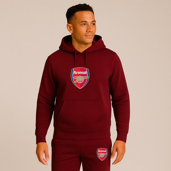 Men's Arsenal Soccer Logo Hoodie Joggers Set