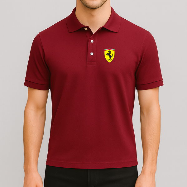 Men’s Ferrari Motorsport Car Dry Blend Polo