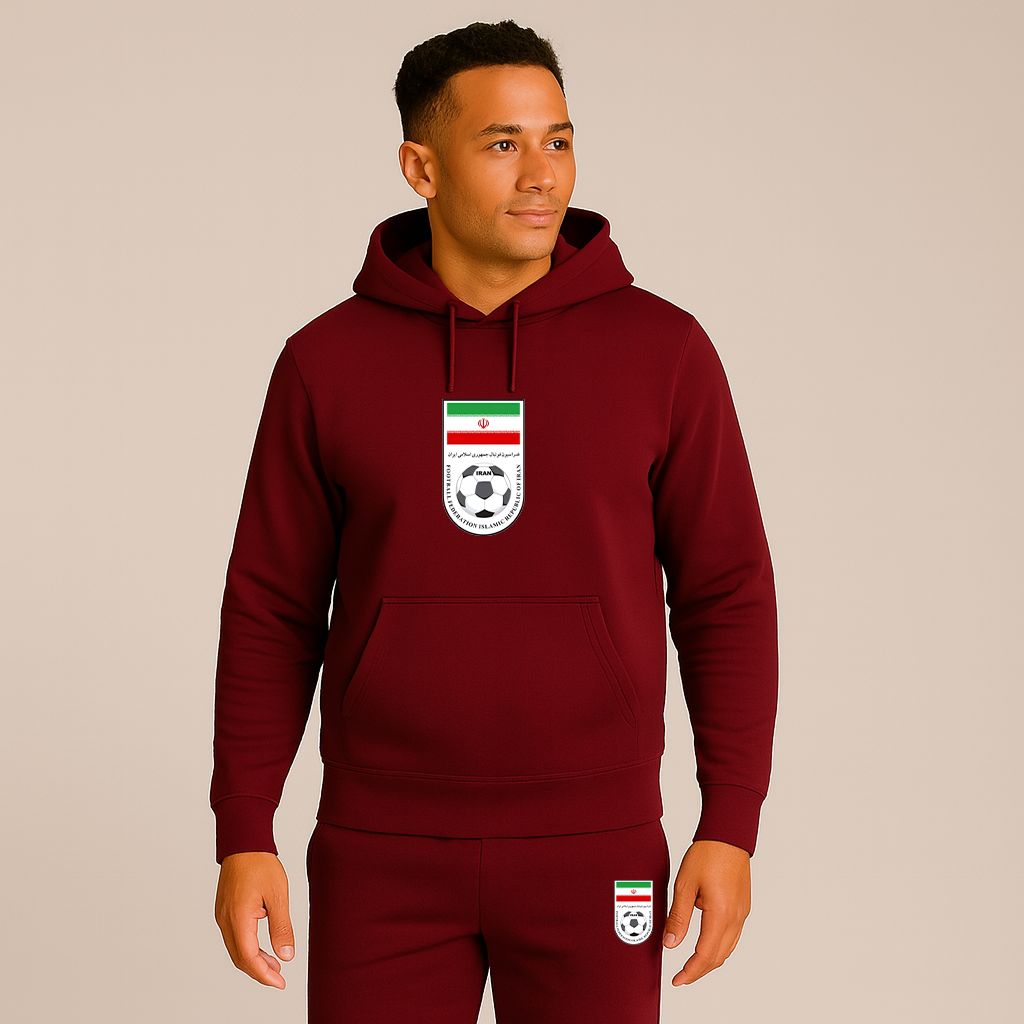 Men's Iran National Soccer Team Hoodie Joggers Set