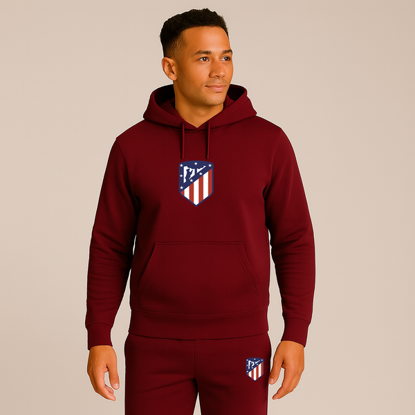 Men's Atletico Madrid FC Logo Hoodie Joggers Set