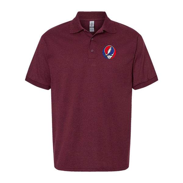 Men's Gratefu Dead Logo Dry Blend Polo