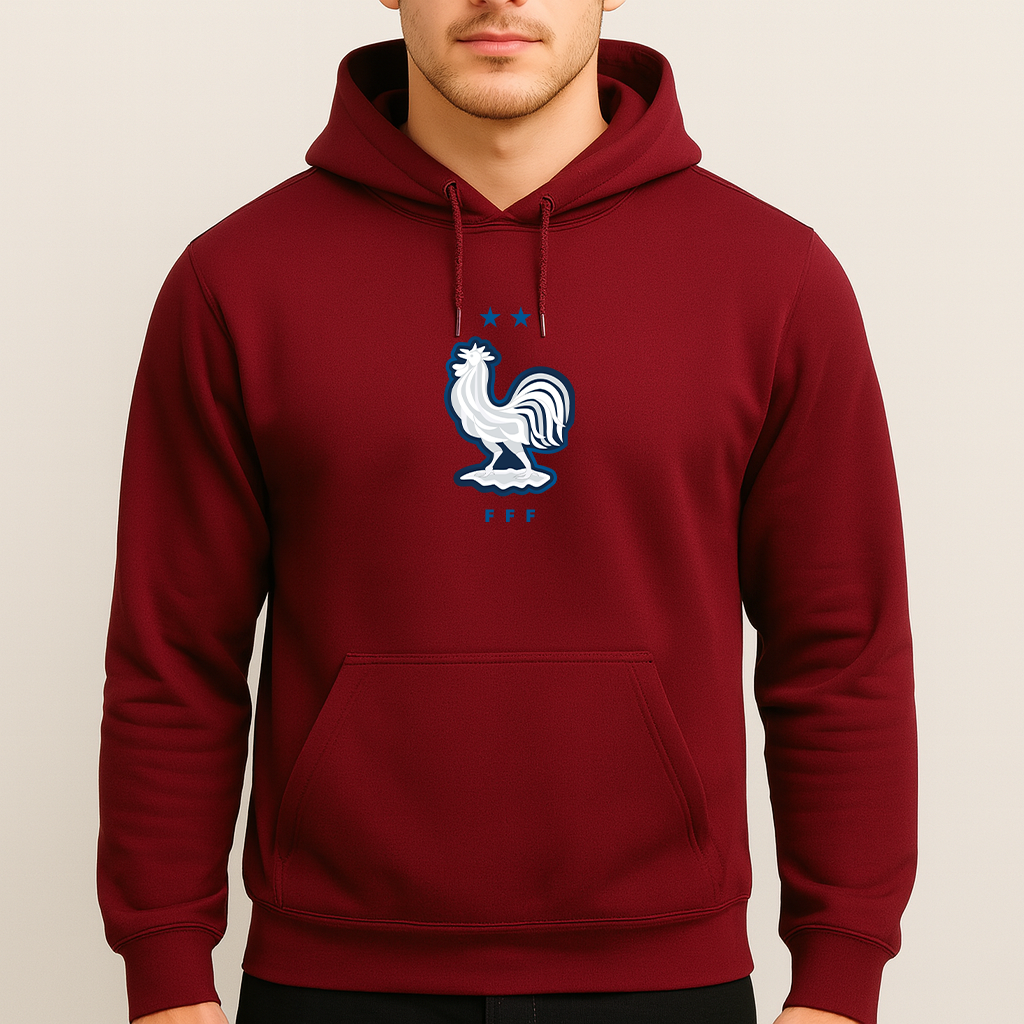 Men's France National Soccer Team Pullover Hoodie