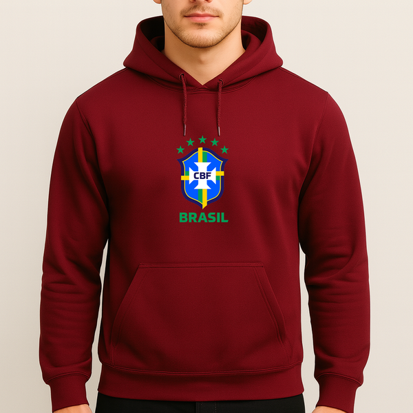 Men's Brasil National Soccer Team Pullover Hoodie