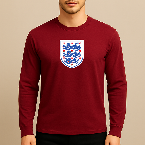 Men's England National Football Team Long Sleeve T-Shirt