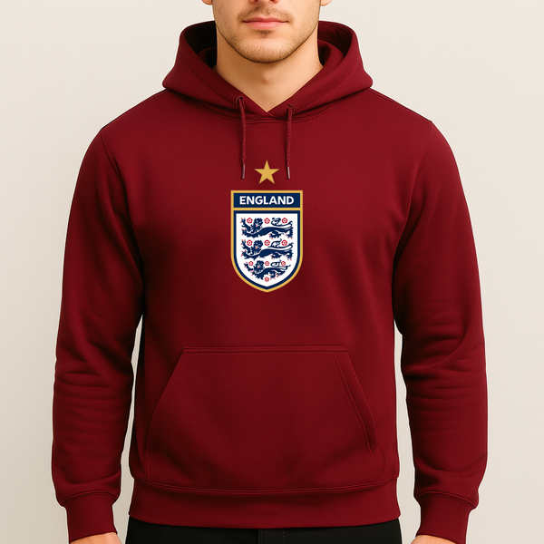 Men's England National Soccer Team Pullover Hoodie