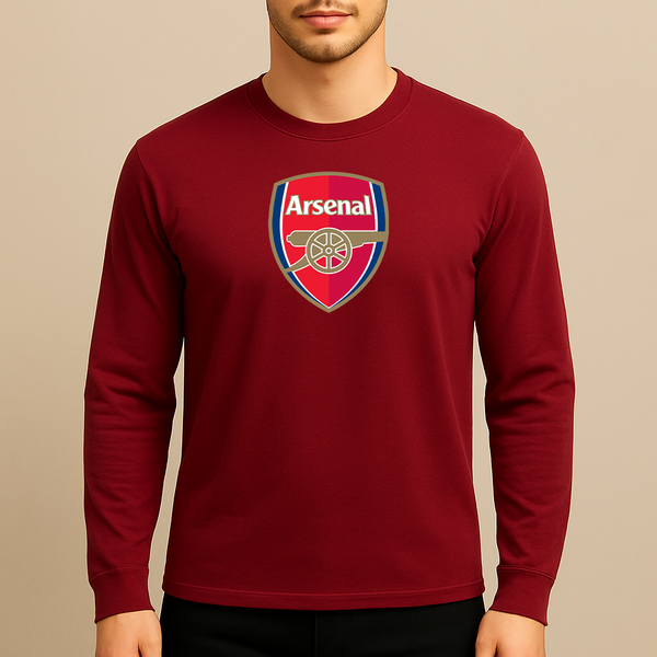 Men's Arsenal Soccer Long Sleeve T-Shirt