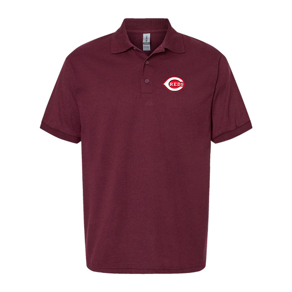 Men's Cincinnati Reds Logo Dry Blend Polo