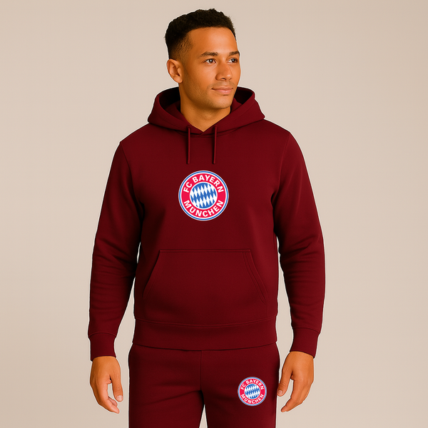 Men's F.C. Bayern Munchen Soccer Logo Hoodie Joggers Set