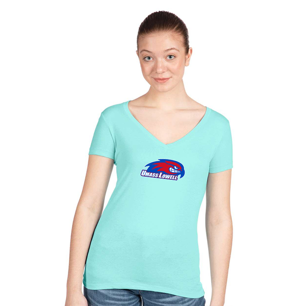 Women's UMass Lowell River Hawks Next Level V-Neck T-Shirt