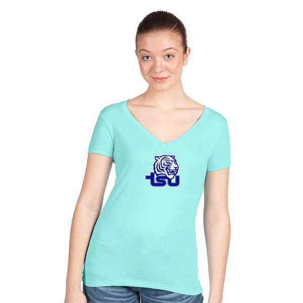 Women's Tennessee State Tigers  Next Level V-Neck T-Shirt