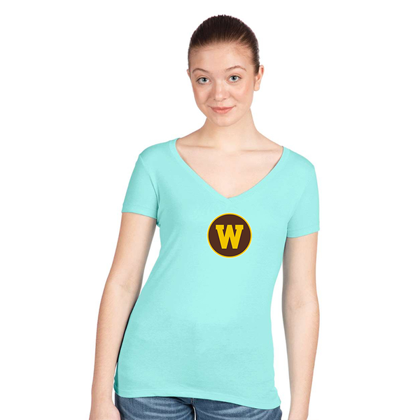 Women's  Western Michigan Broncos Next Level V-Neck T-Shirt