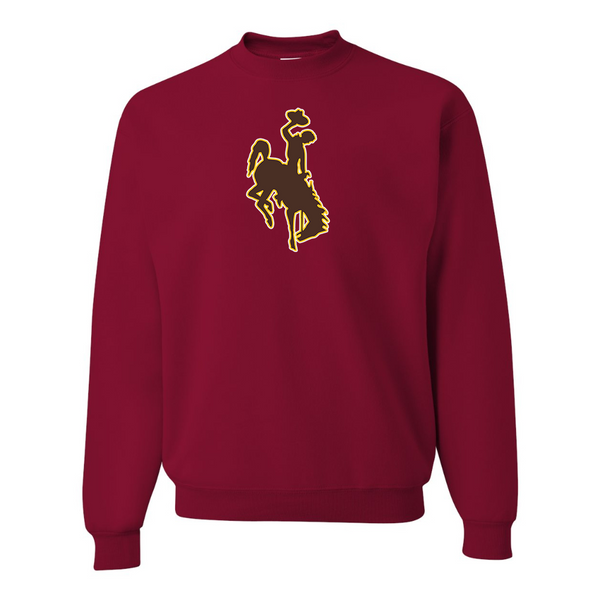 Men's  Wyoming CowboysJERZEES NuBlend Crewneck Sweatshirt