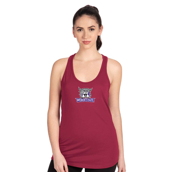 Women's Weber State Wildcats Next Level Ideal Racerback Tank