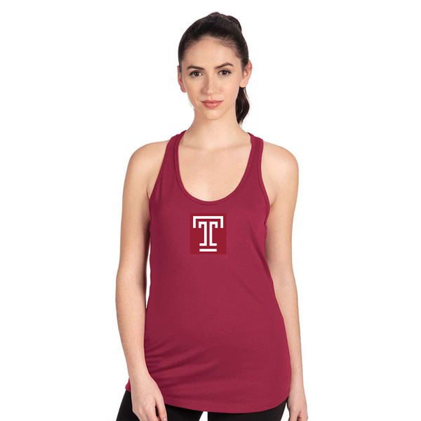 Women's Temple Owls Next Level Ideal Racerback Tank