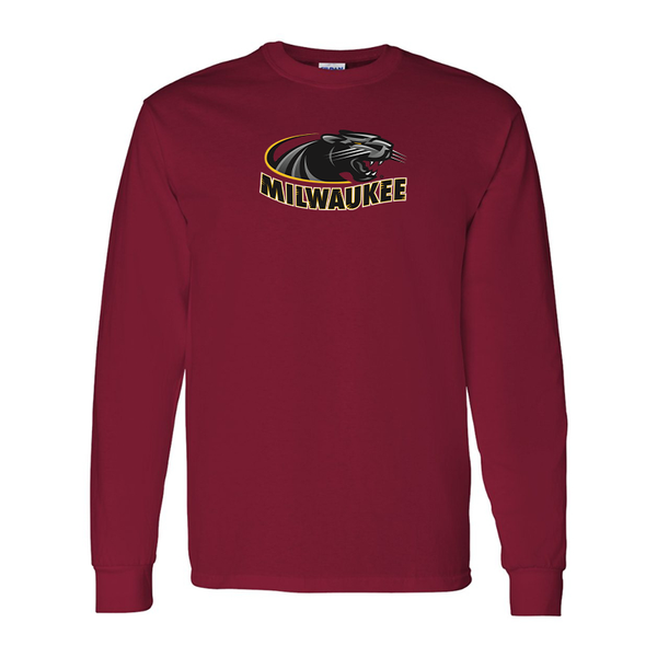 Men's  Wisconsin Milwaukee Panthers Gildan Heavy Cotton Long Sleeve T-Shirt