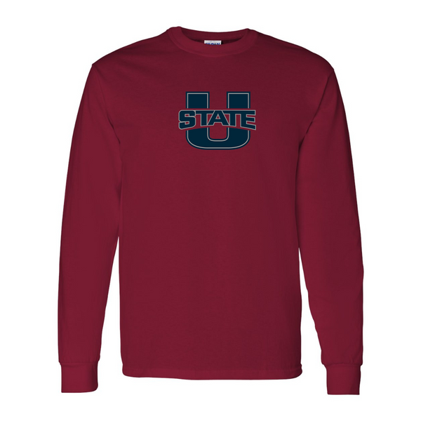 Men's Utah State Aggies Gildan Heavy Cotton Long Sleeve T-Shirt